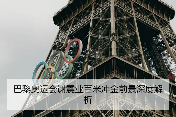 巴黎奥运会谢震业百米冲金前景深度解析